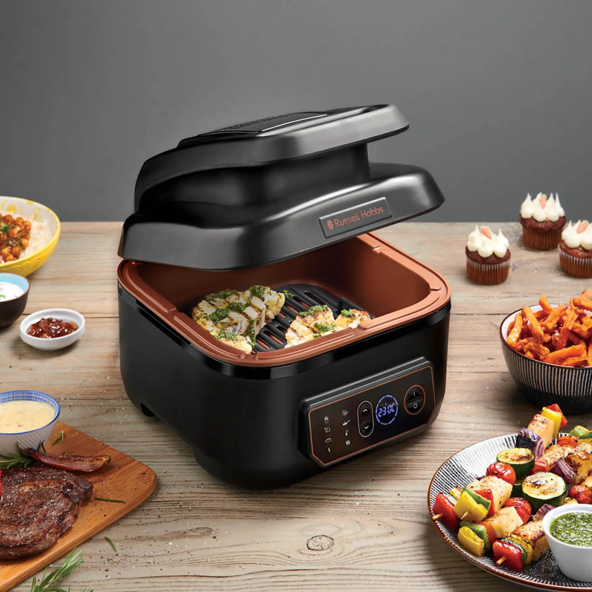 RUSSELL HOBBS Satisfry Air & Grill multikokare 26520-56 5,5 L 1745W svart