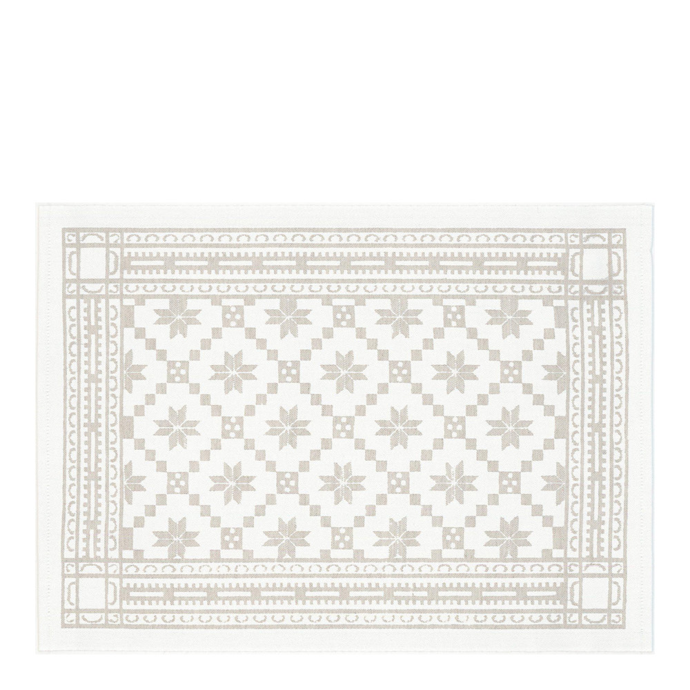 Ekelund - Åttebladrose Pöytätabletti 35x48 cm Beige