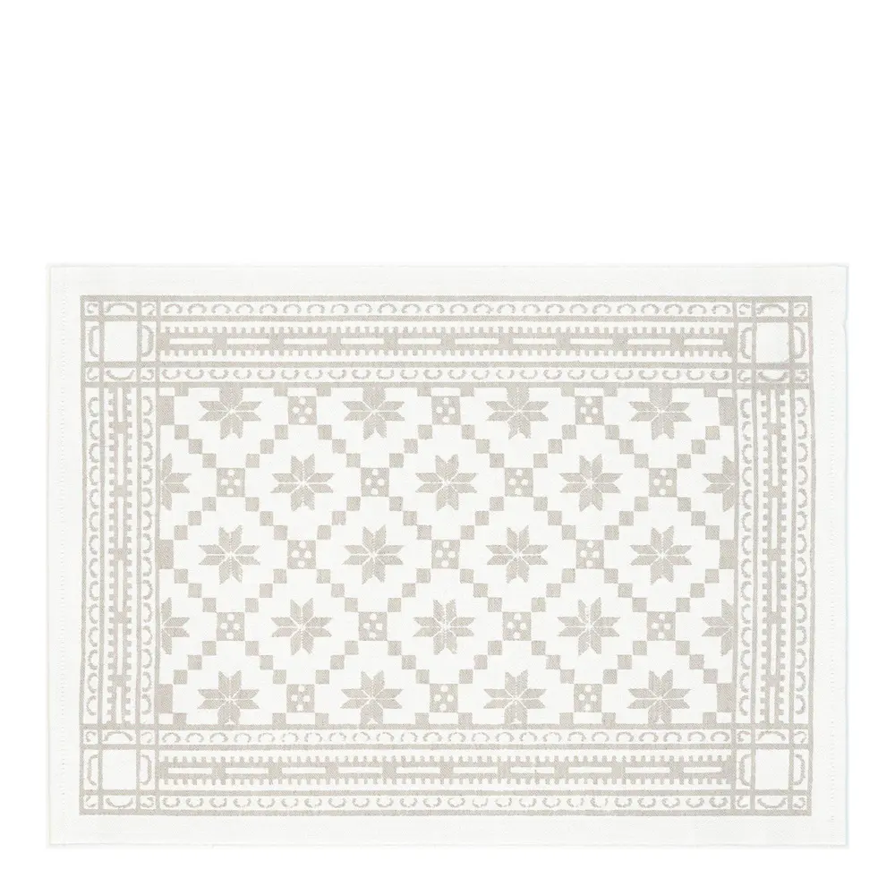 Åttebladrose Pöytätabletti 35x48 cm Beige