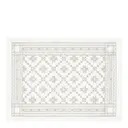 Åttebladrose bordstablett 35X48 cm beige