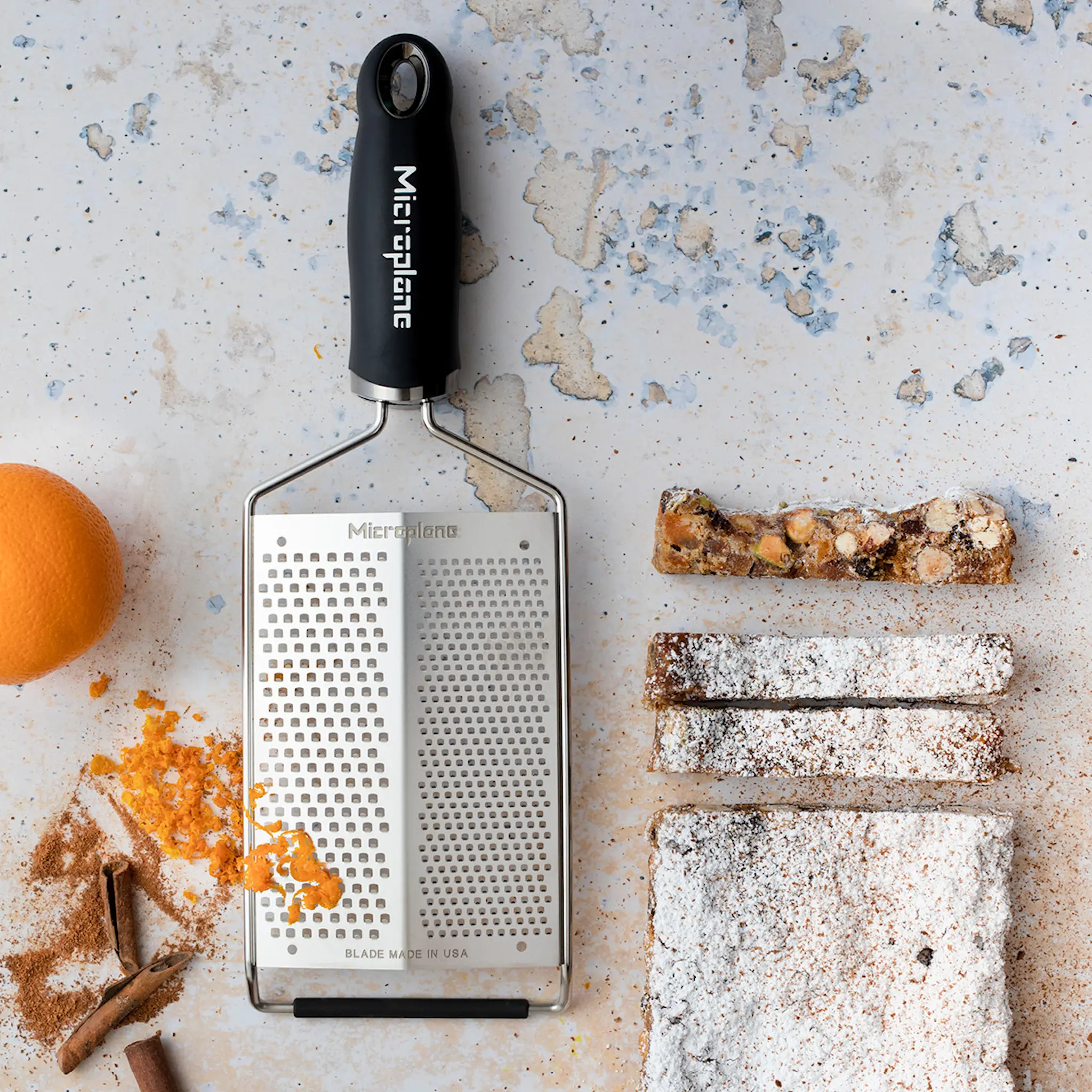 Microplane Gourmetrivjärn Dubbel Fin/Grov Rostfri