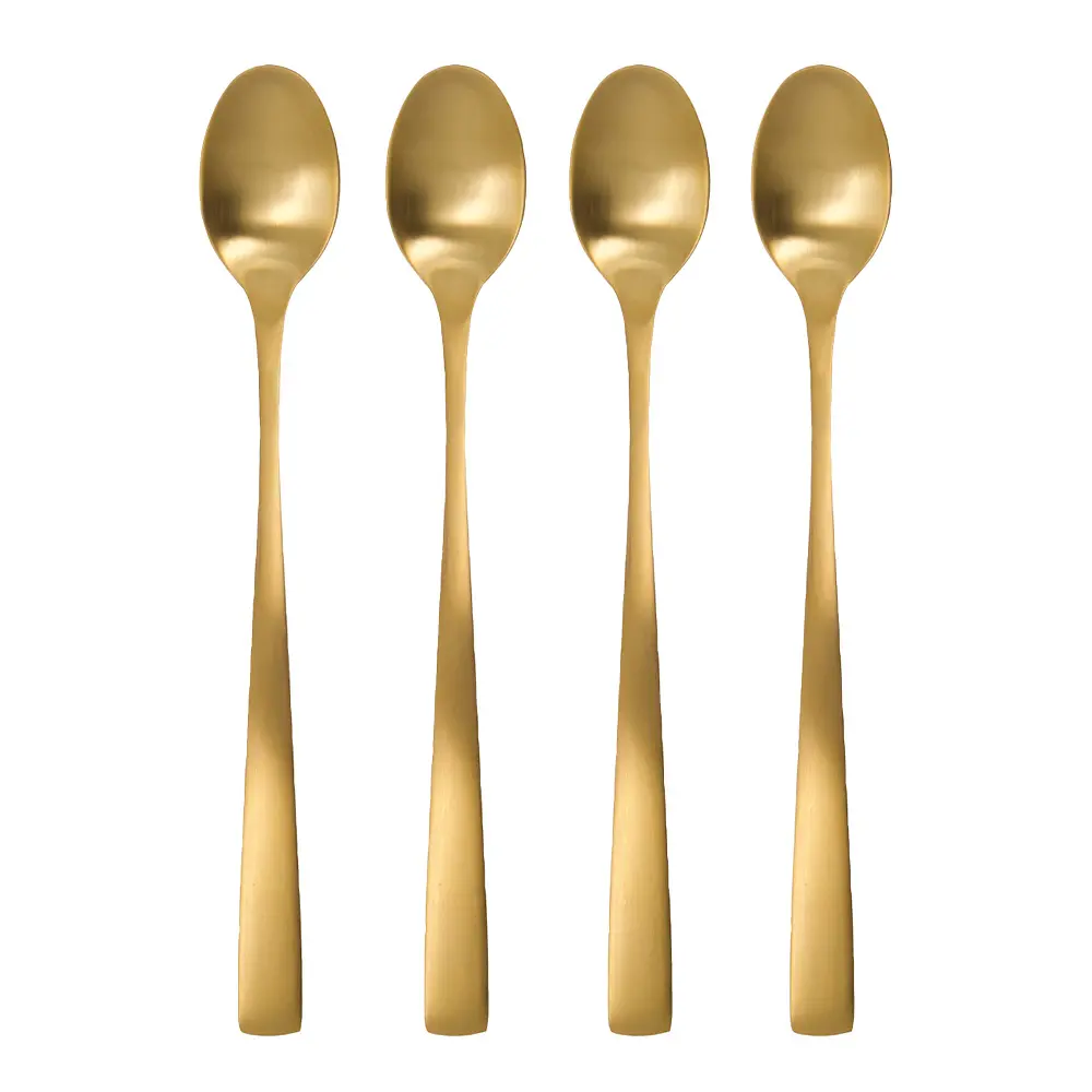Golden Pitkä Lusikka 18,2 cm 4 kpl Kulta