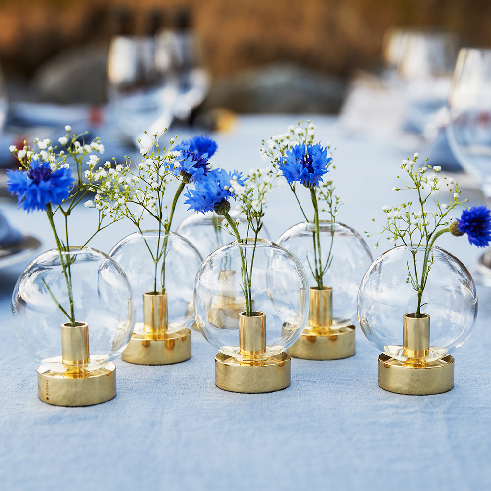 Klong Orbis Maljakko 8x7 cm Lasi/Messinki