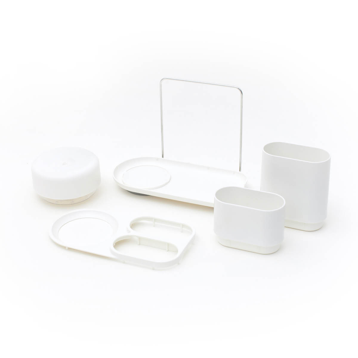 Bosign Do-Dish såpedispenser/oppvaskstativ 21,5x12x16 cm hvit