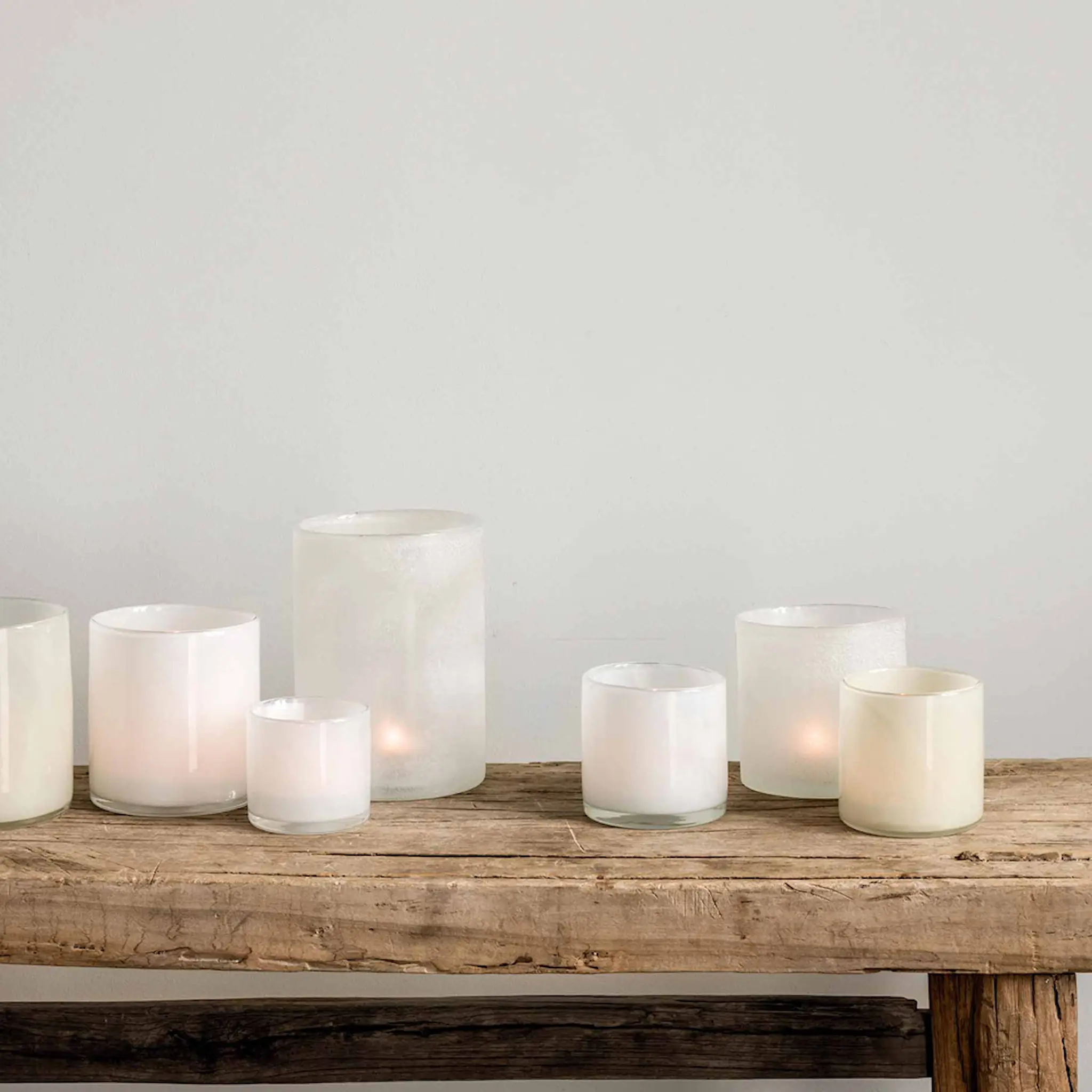 Tell Me More Lyric Ljuslykta Glas 12x14 cm White