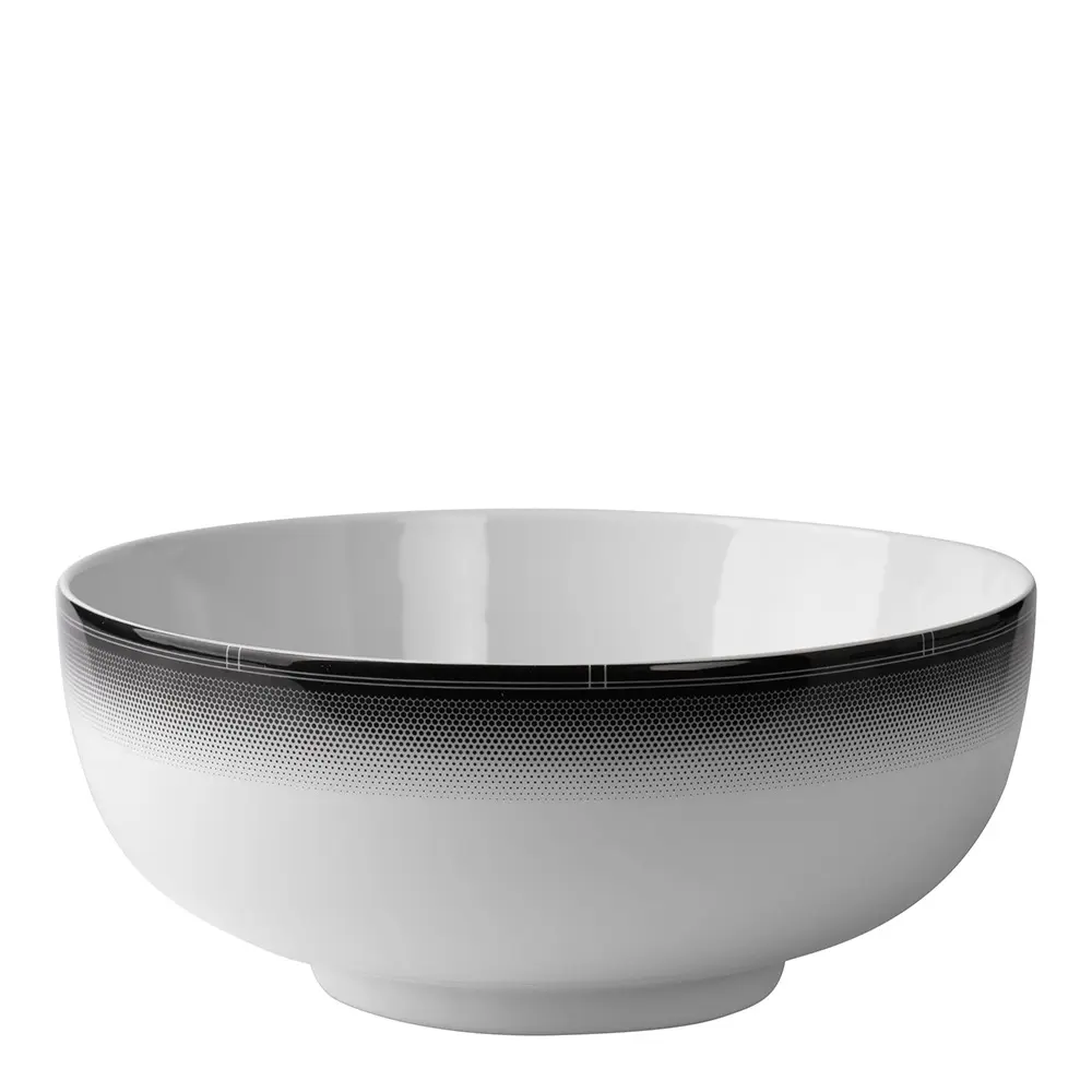 Voyage Salaattikulho 23 cm Musta/Valkoinen