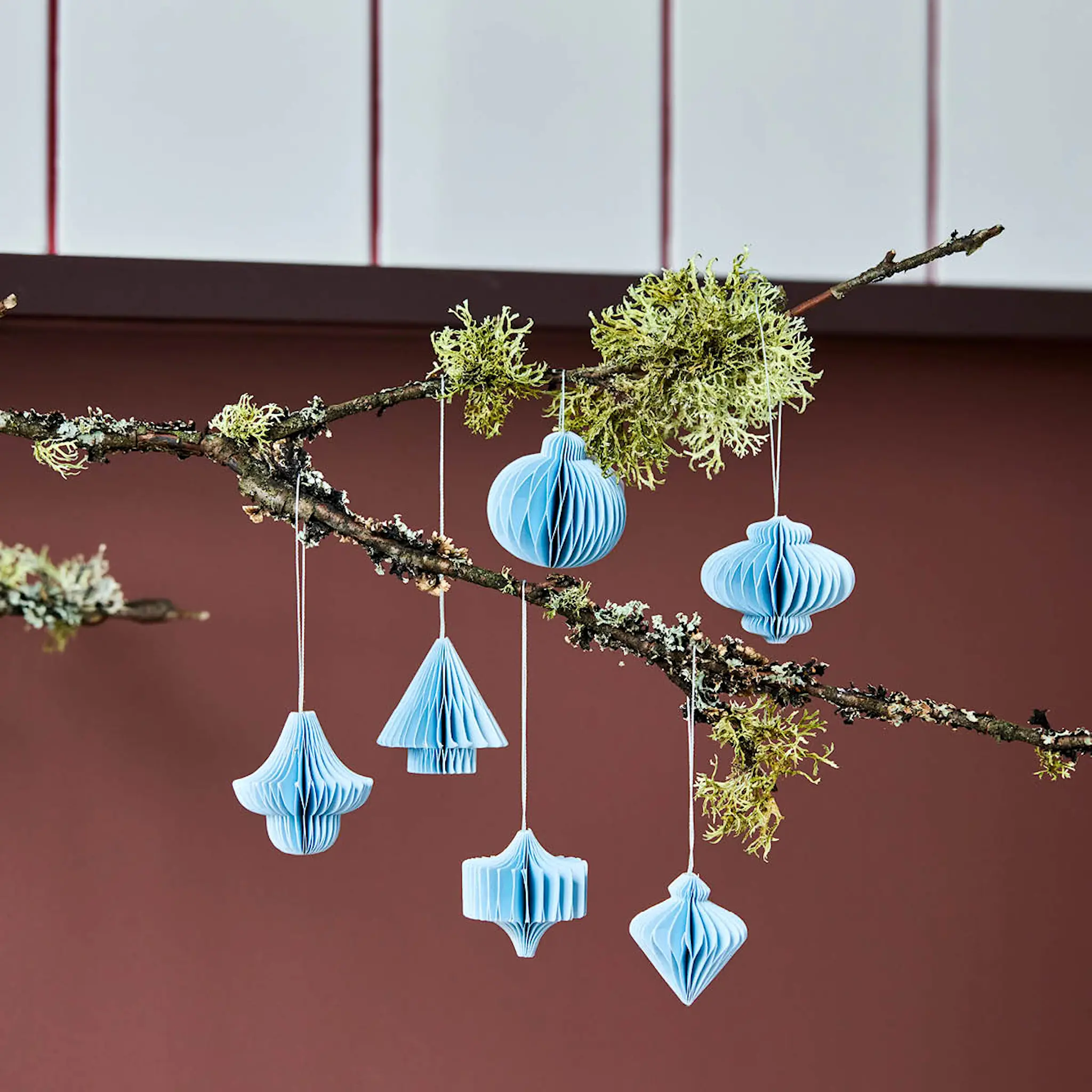 House Doctor Comb Joulukoriste 6 kpl Vaaleansininen