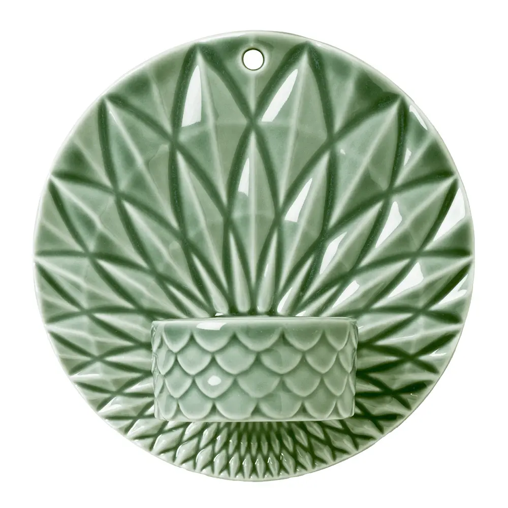 Pipanella Seinäkynttilänjalka 11,5 cm Vihreä