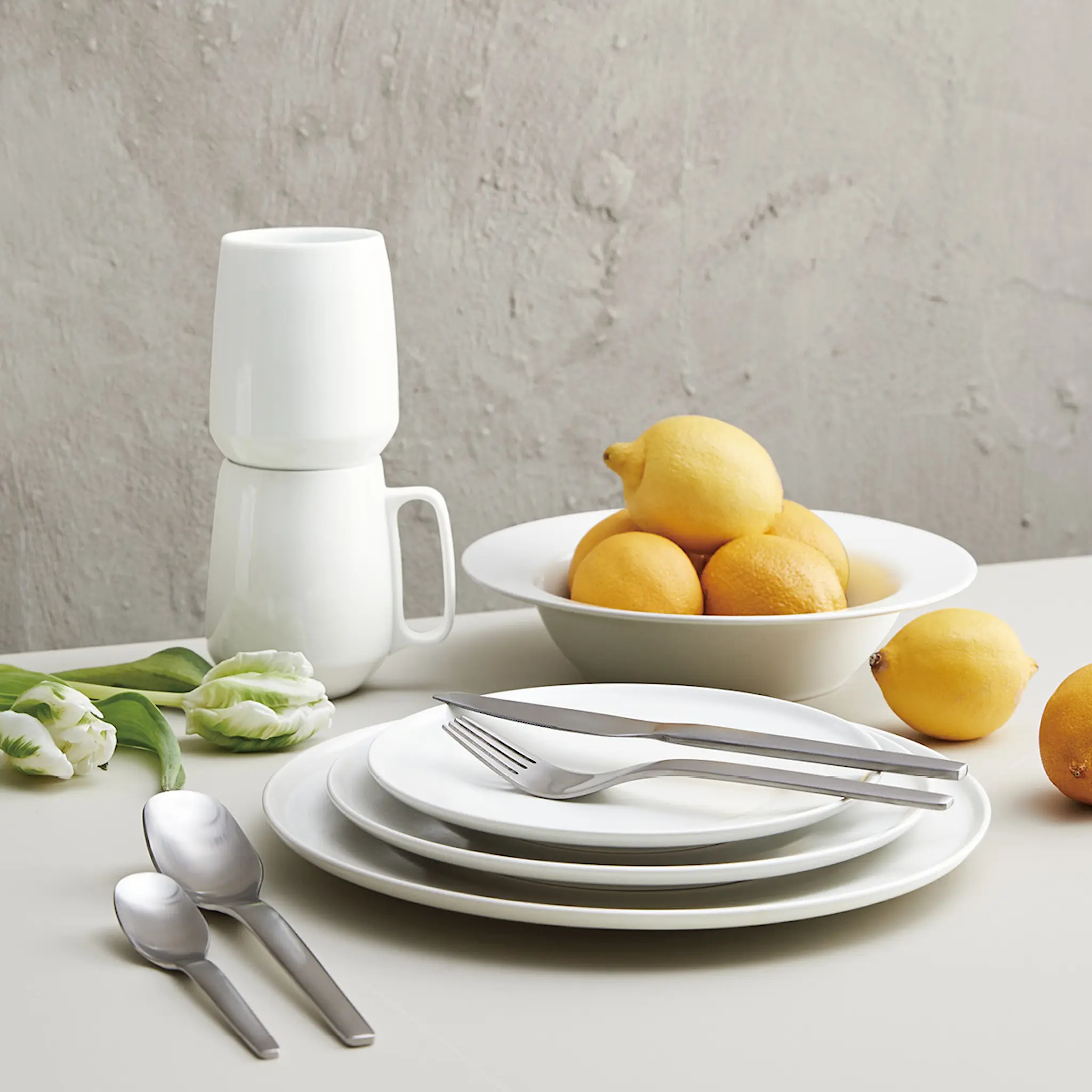 Aida ENSO assiett 19 cm super white