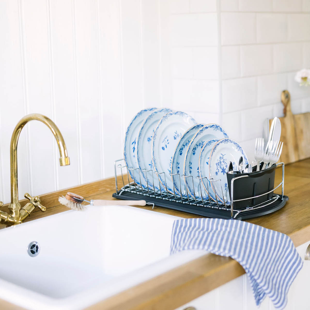 Dorre Disa oppvaskstativ med bestikkholder