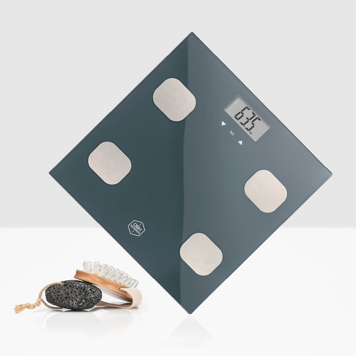 OBH Nordica Fitness Tracker BMI Henkilövaaka 150 Kg Musta