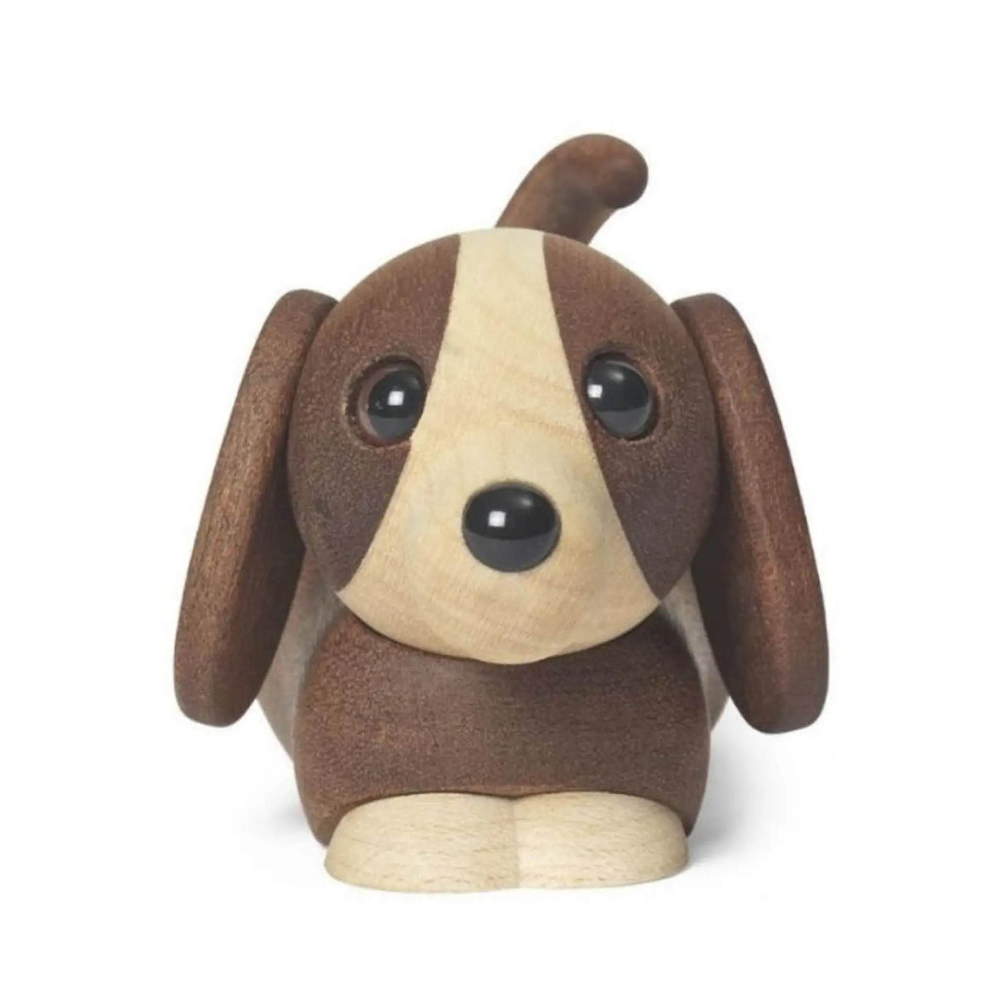 Spring Copenhagen Jojo Koiranpentu Puufiguuri 5 cm Mahogny