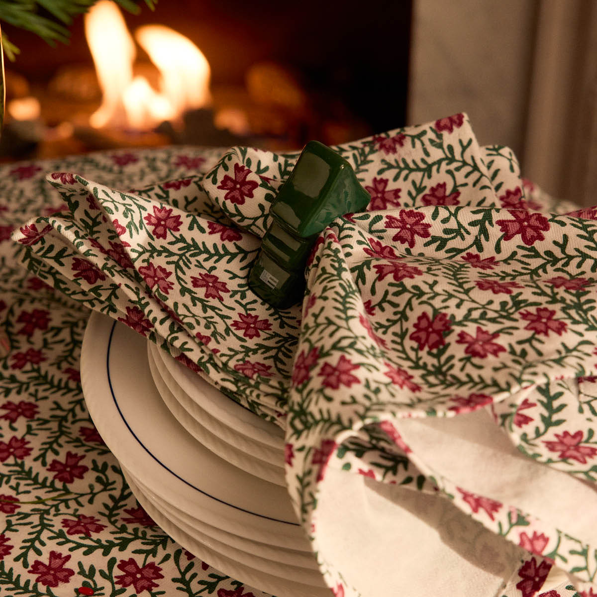 Lexington Original bomullsserviett 50x50 cm blomstertrykk