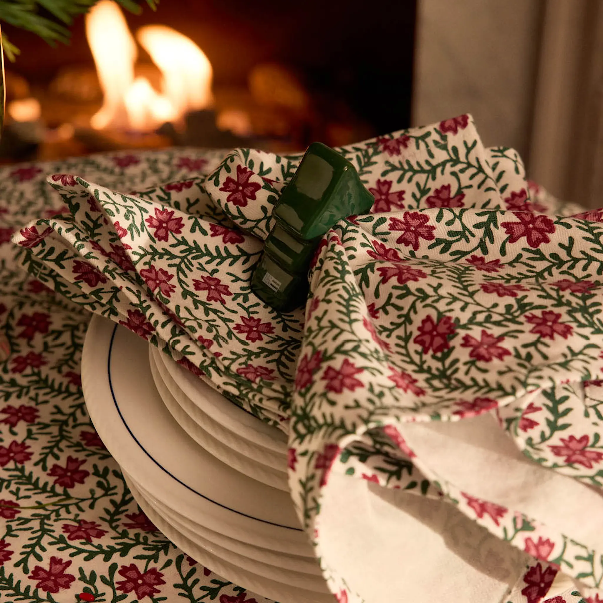 Lexington Original bomullsservett 50x50 cm blommönster