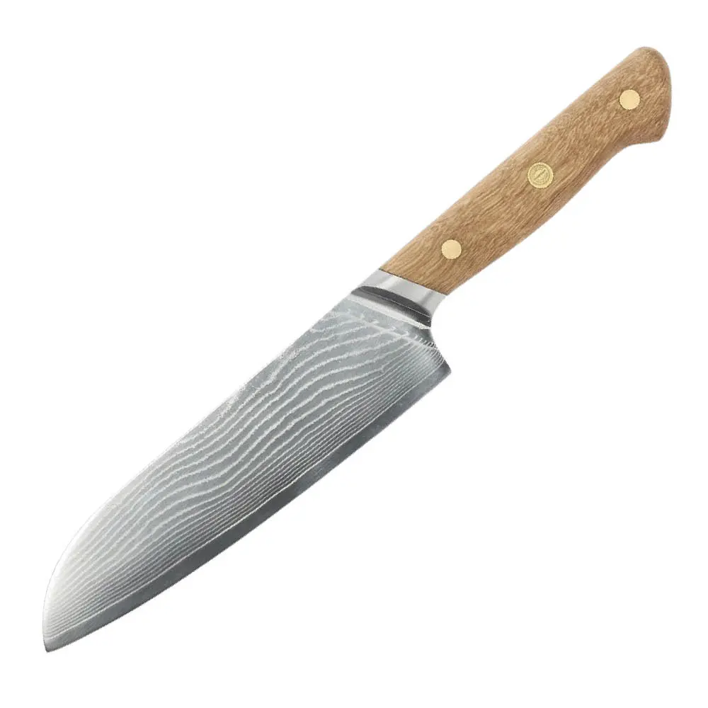 Douron santokukniv 30,5 cm damaskusstål/eik