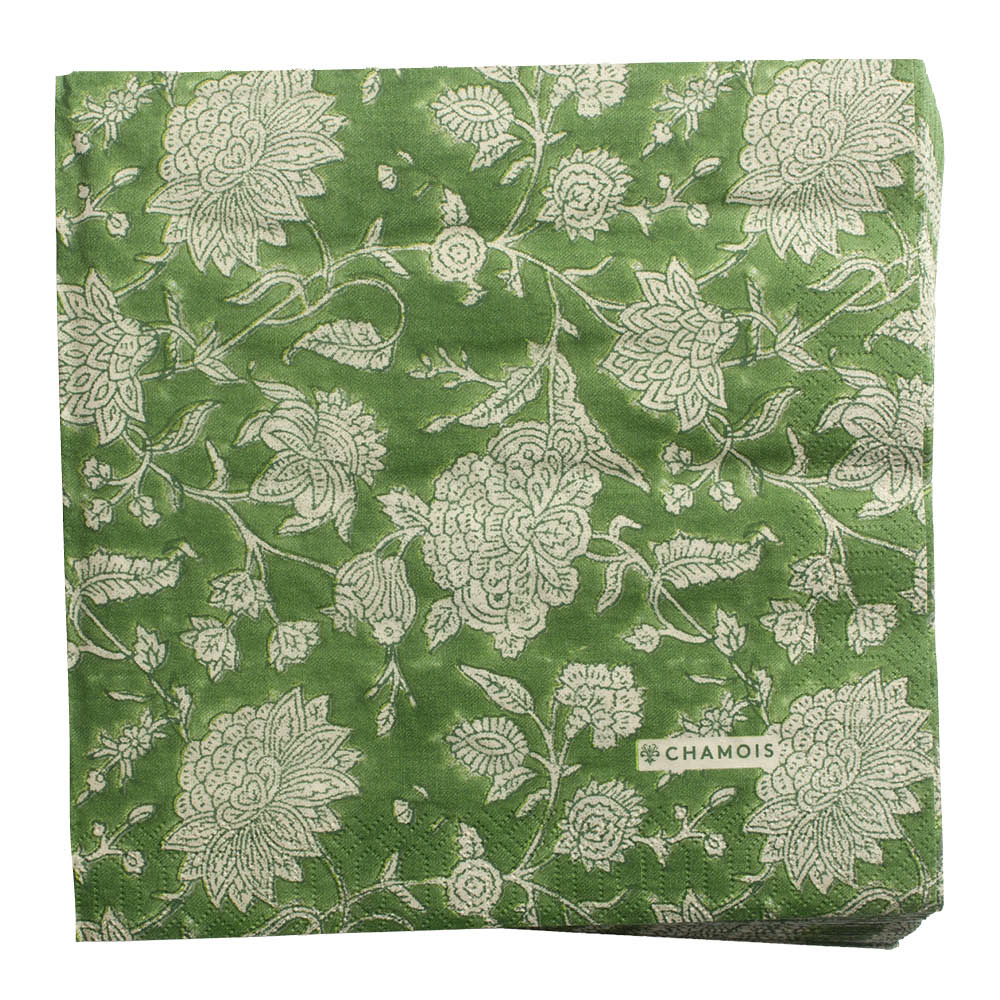 Chamois - Indian Rose Servetti 40x40 cm 50 kpl Vihreä