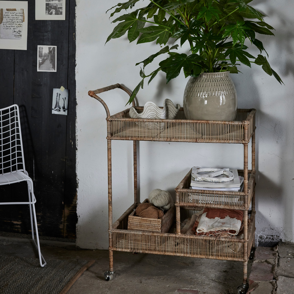 Lene Bjerre Norah Tarjoiluvaunu 90x46 cm