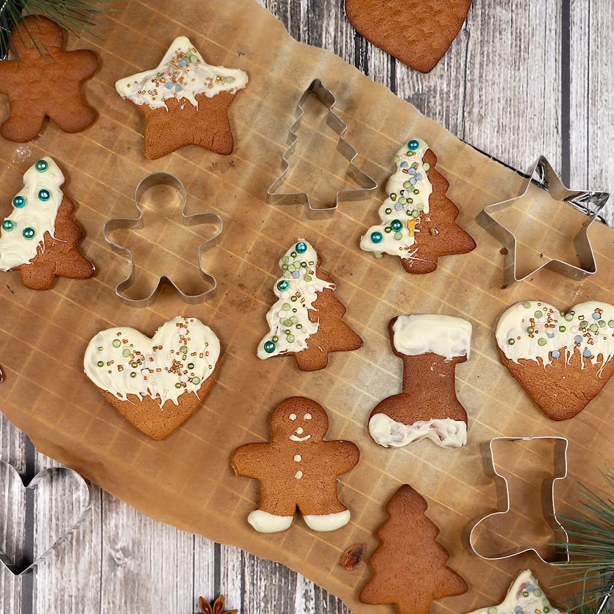 Modern House bAYk Pepparkaksform Stjärna Silver