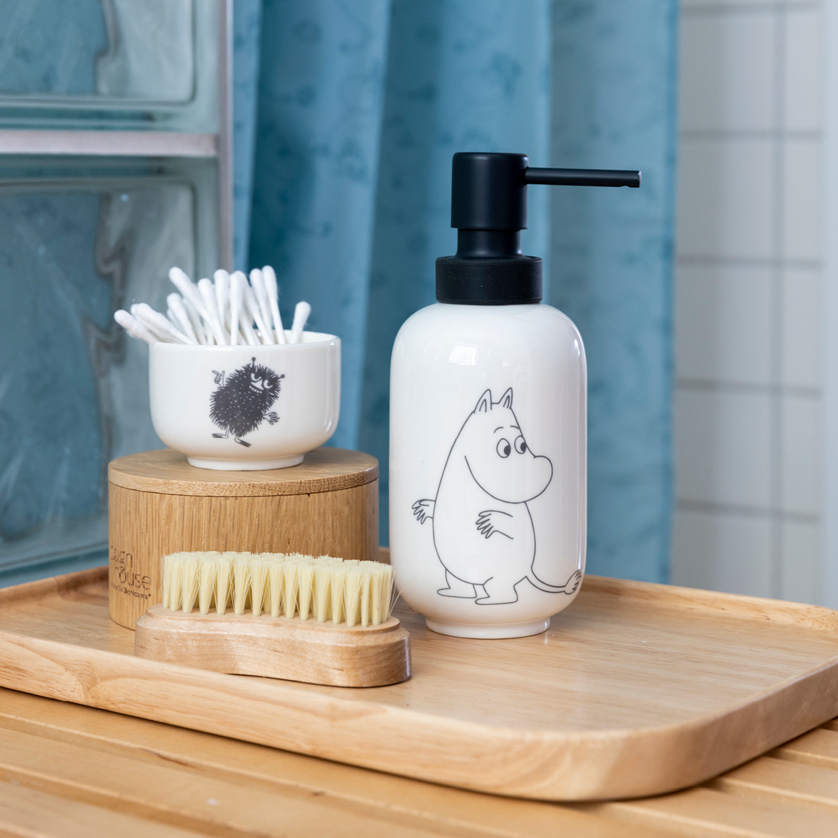 Dsignhouse x Moomin Mummi såpepumpe 35 cl hvit