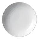 White Fluted Tallrik flat 20 cm