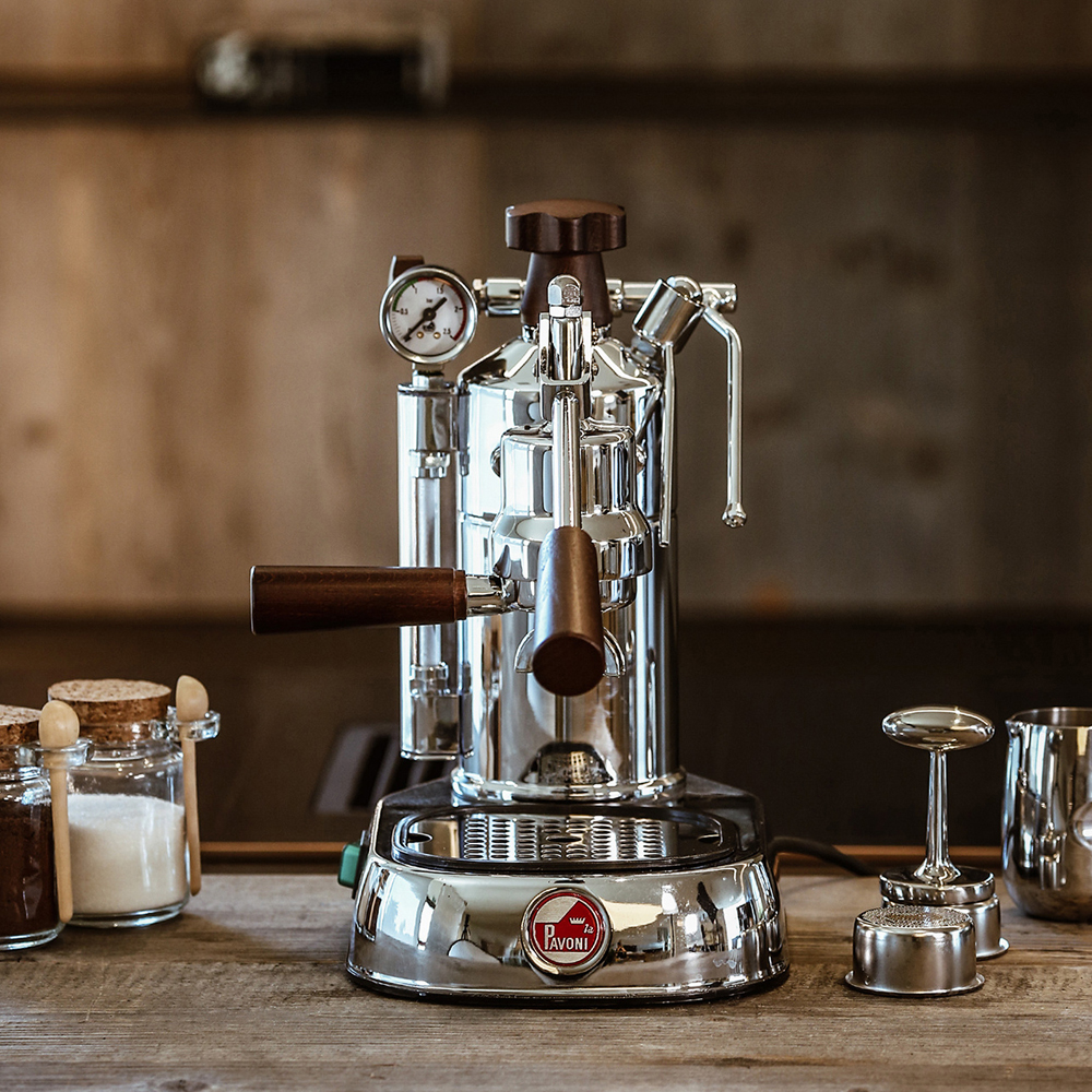 La Pavoni Professional Manuell Kaffemaskin med Hävarm Mässing/Brun