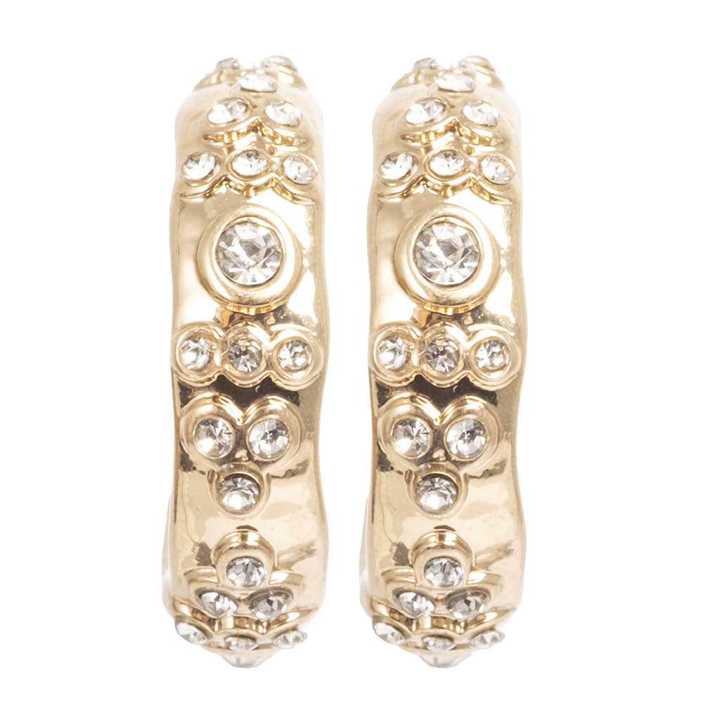 A&C Oslo AS Bohemia örhängen 1,8 cm guld/brun