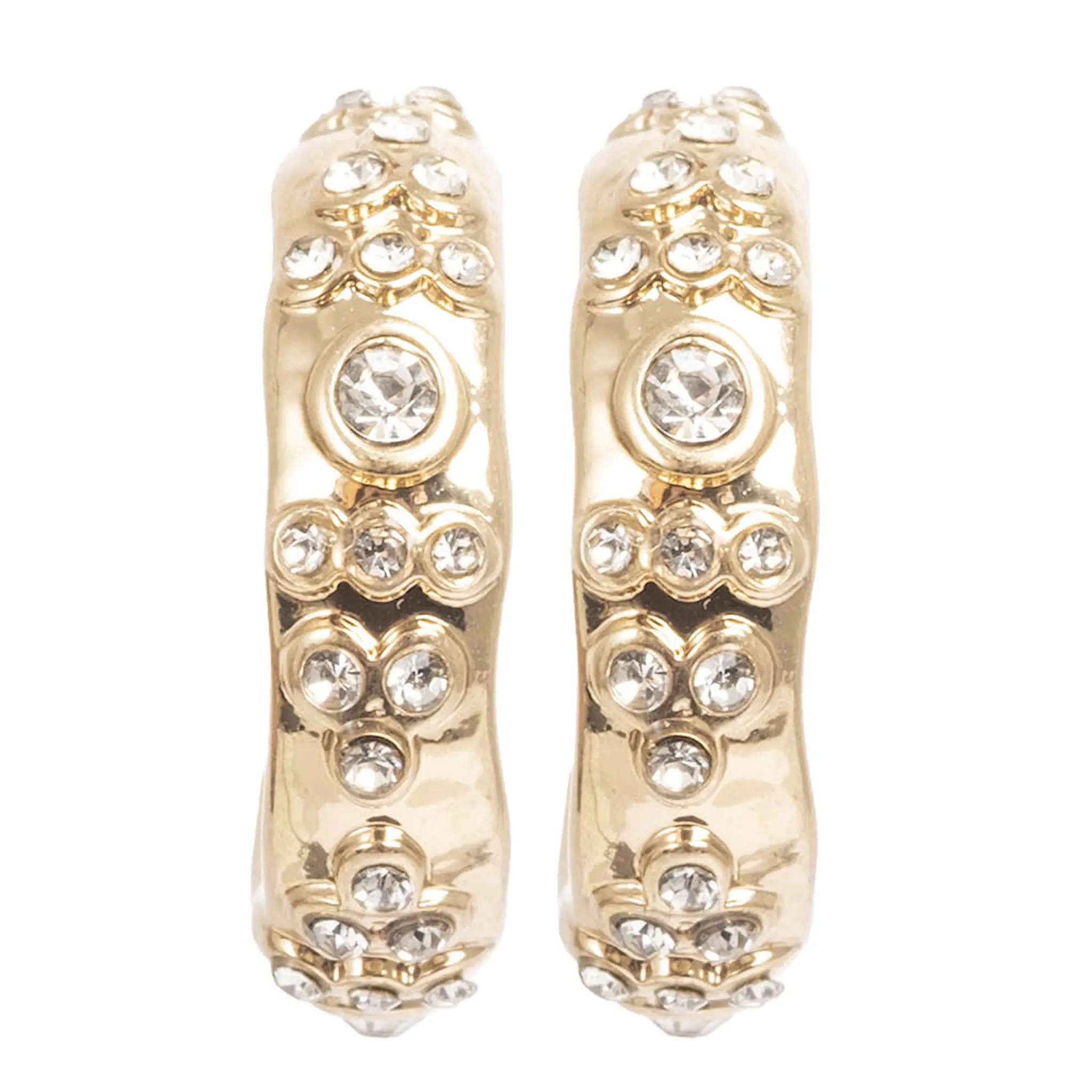 A&C Oslo AS Bohemia örhängen 1,8 cm guld/brun