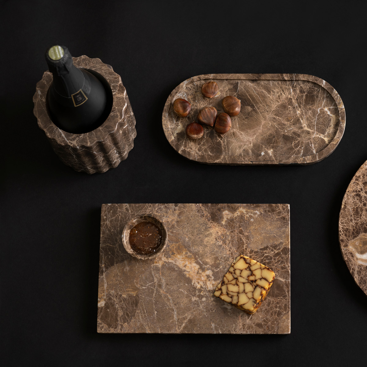 Maku Kitchen Life Maku Viinicooleri marmori 14x16 cm Ruskea