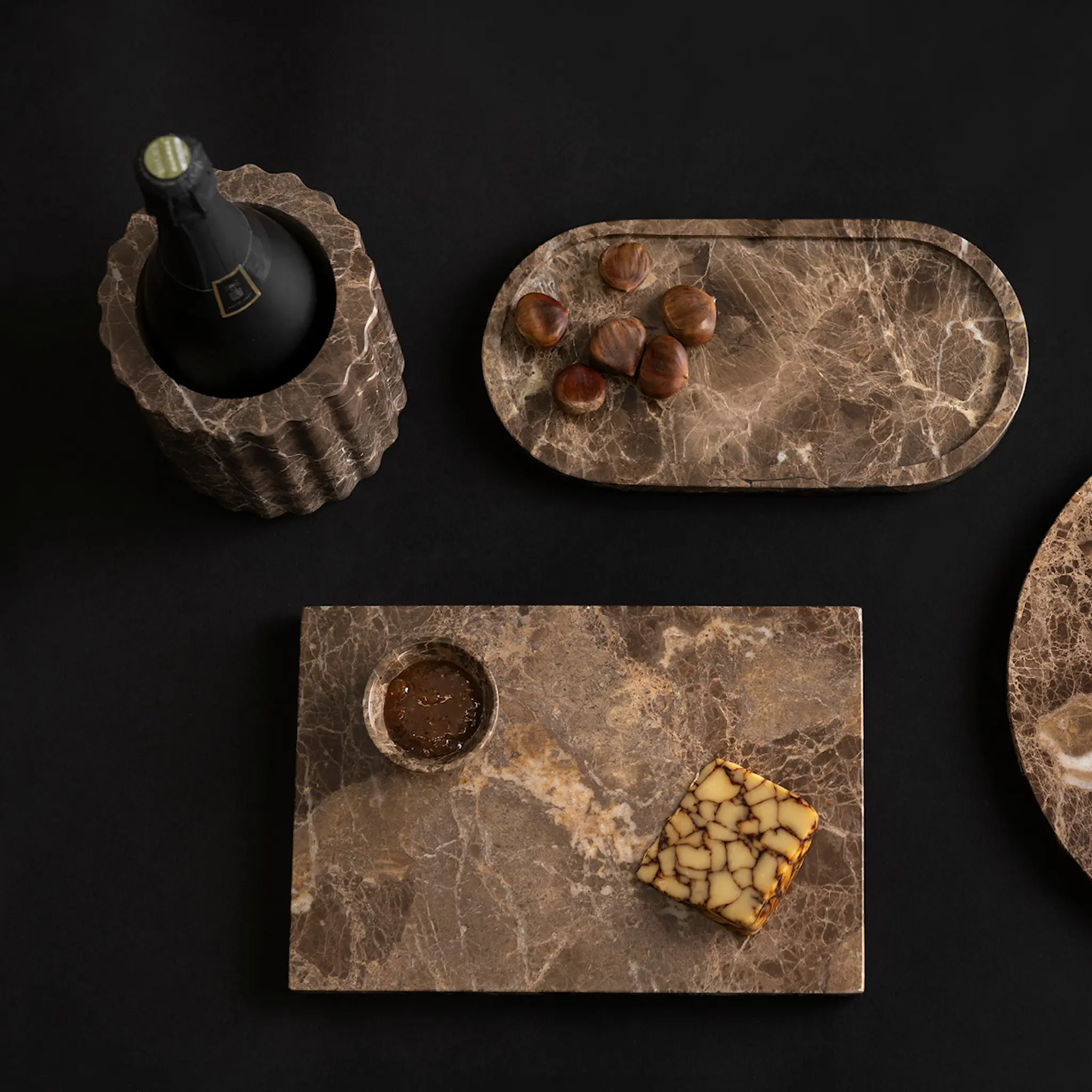 Maku Kitchen Life Maku Viinicooleri marmori 14x16 cm Ruskea