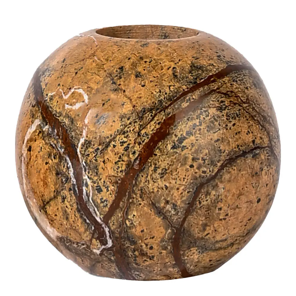 Sten kynttilänjalka 6 cm ruskea