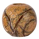 Sten ljusstake 6 cm brun