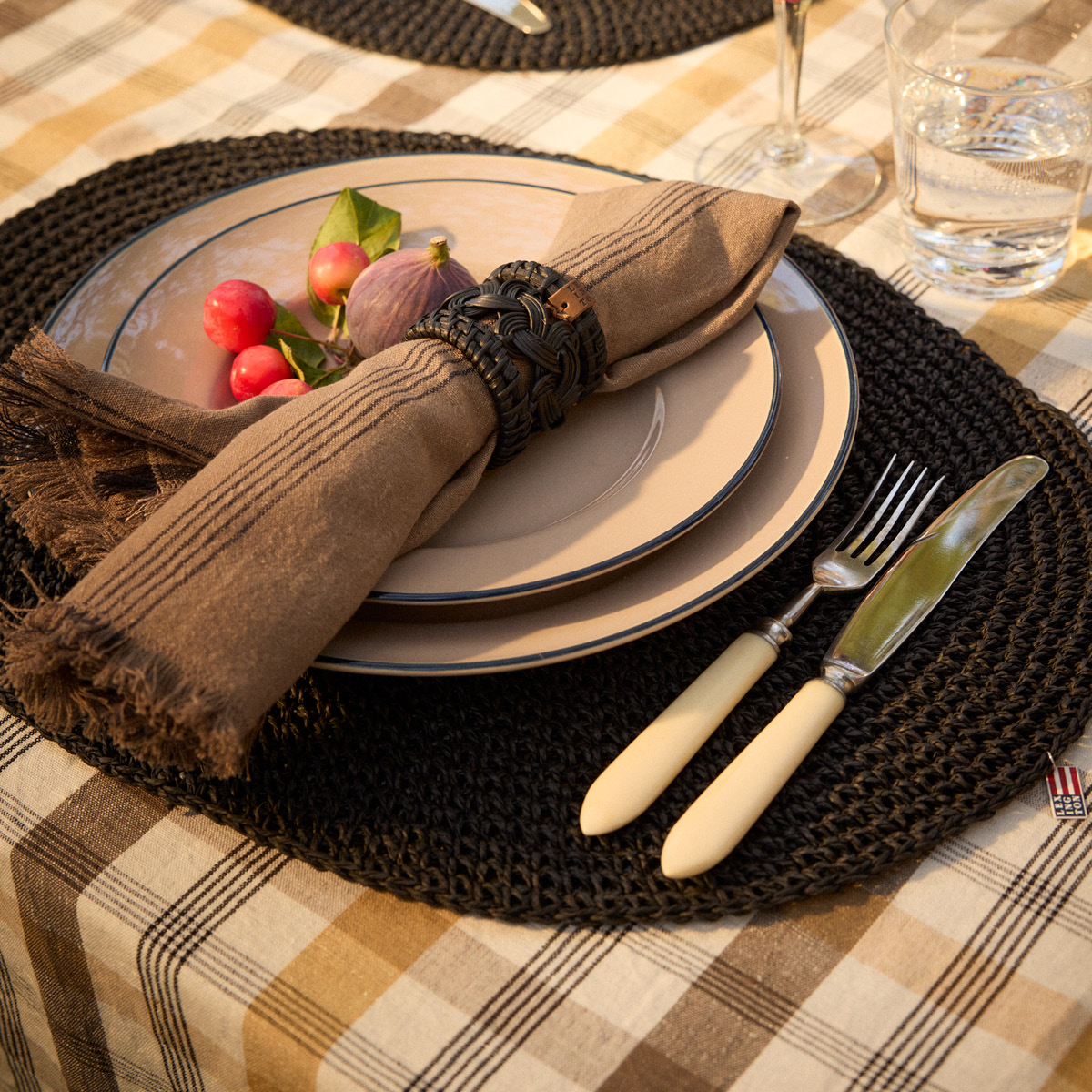 Lexington Serviettringer i rotting svart