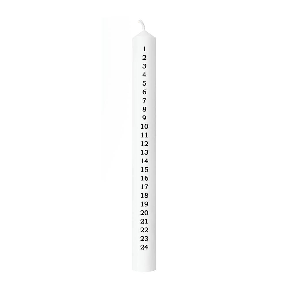 Liljeholmens Wasa kalenderlys 1-24 3x30 cm svart