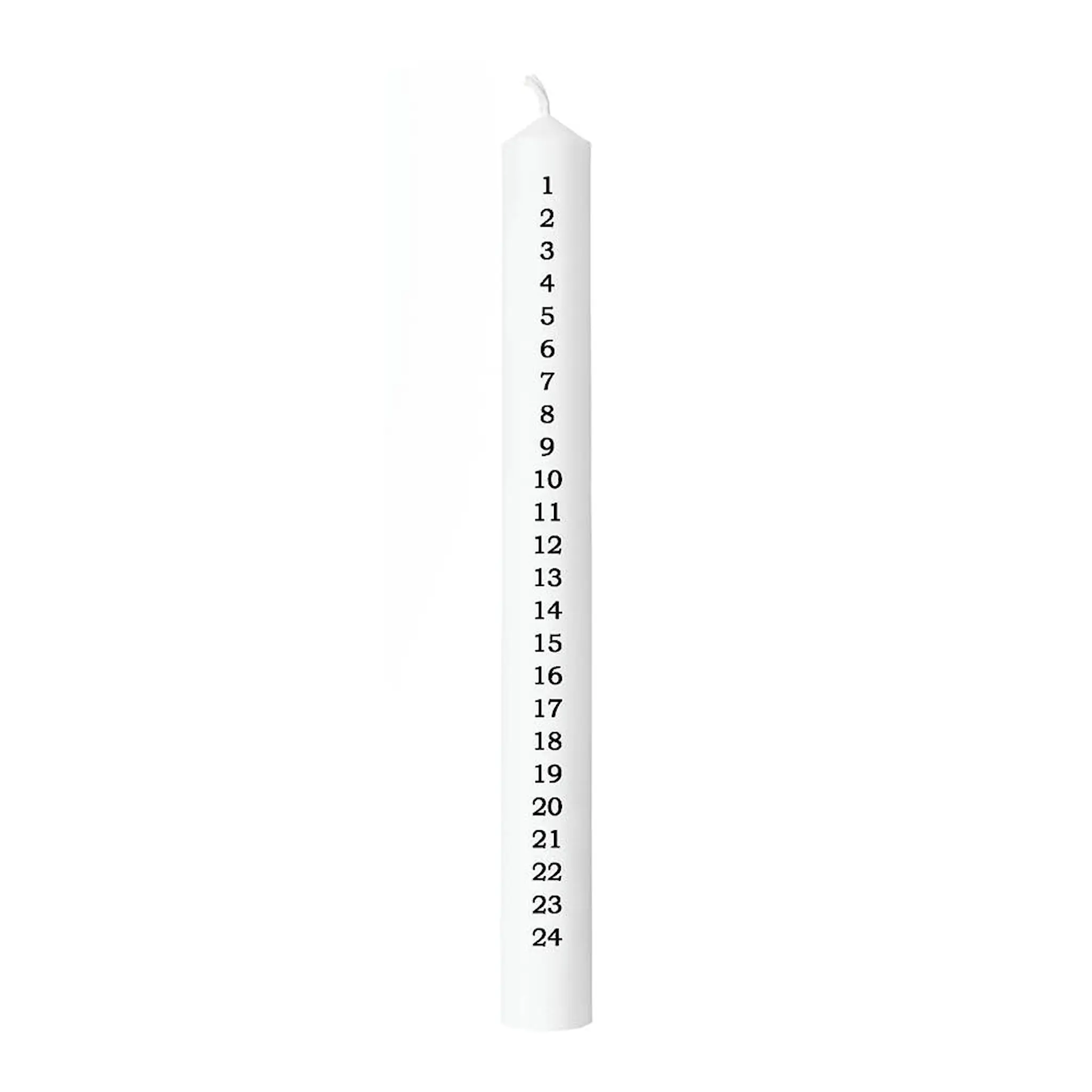 Liljeholmens Wasa kalenderlys 1-24 3x30 cm svart
