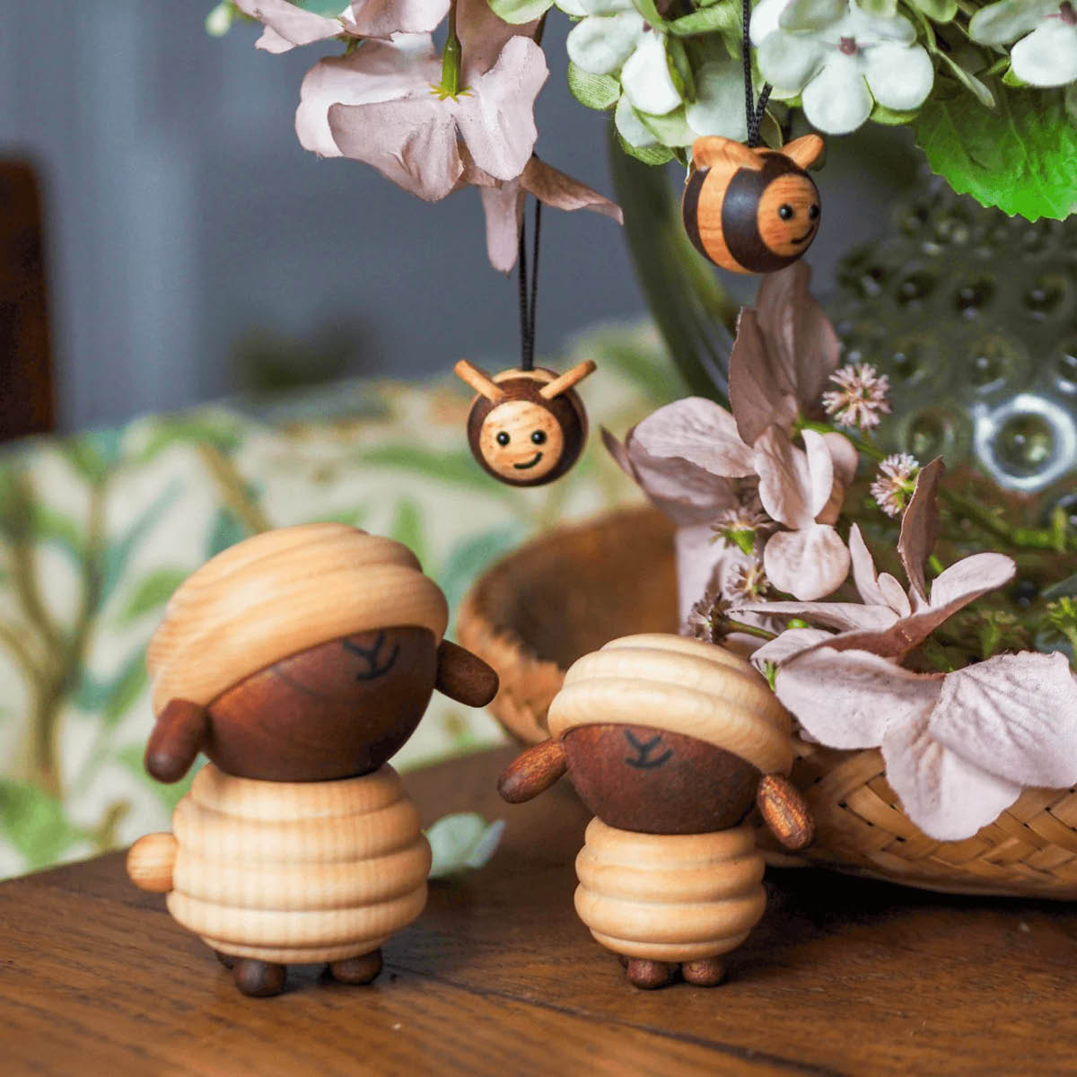 FableWood Puufiguuri Lammas Ulla 8 cm Vaahtera/Sapele