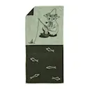 Mumin badhandduk 70x140 cm Snusmumriken grön