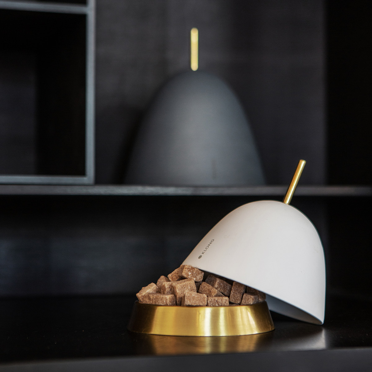 Klong Gömma Tarjoiluastia 10 cm Valkoinen/Messinki