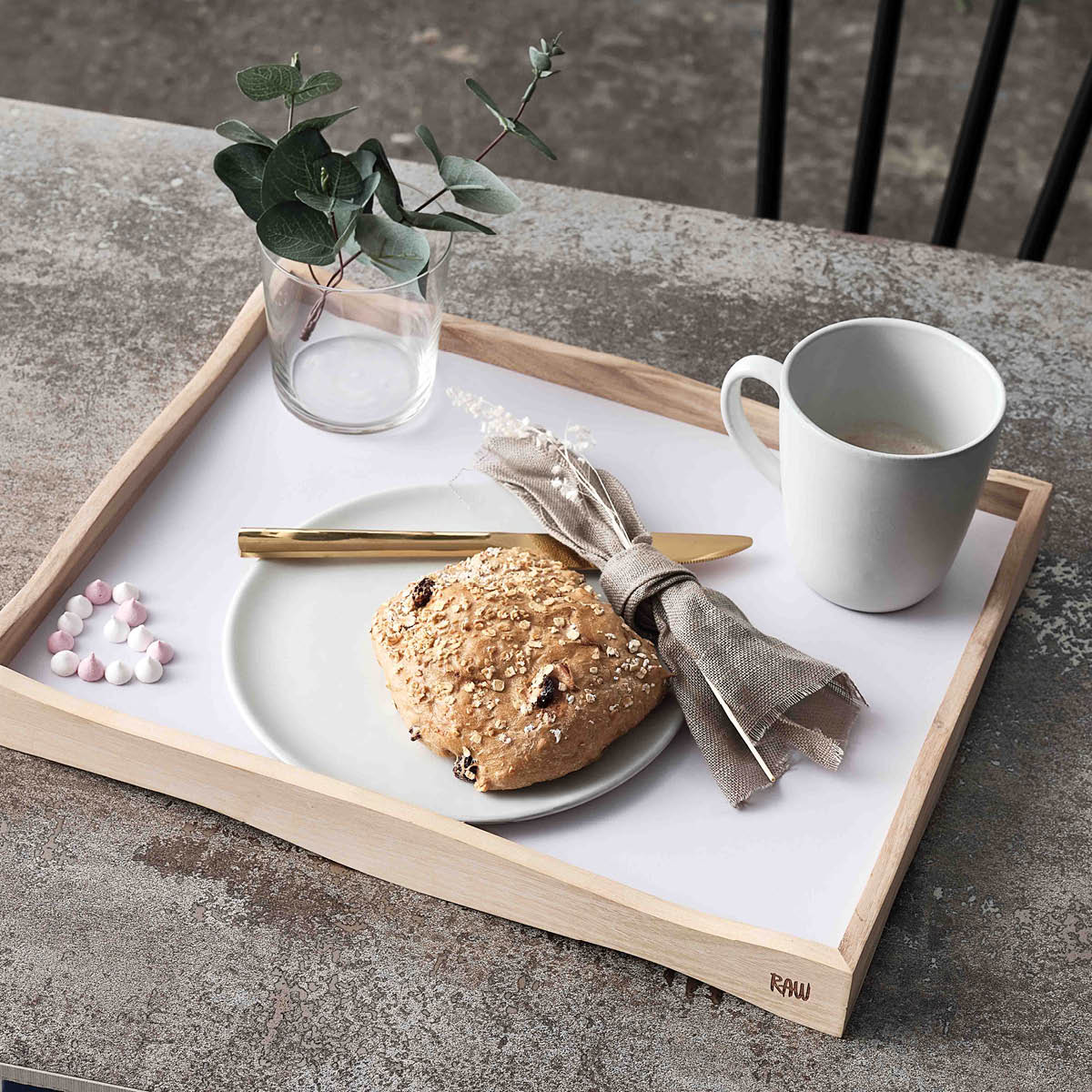 Aida RAW Arctic White krus m/hank 30 cl