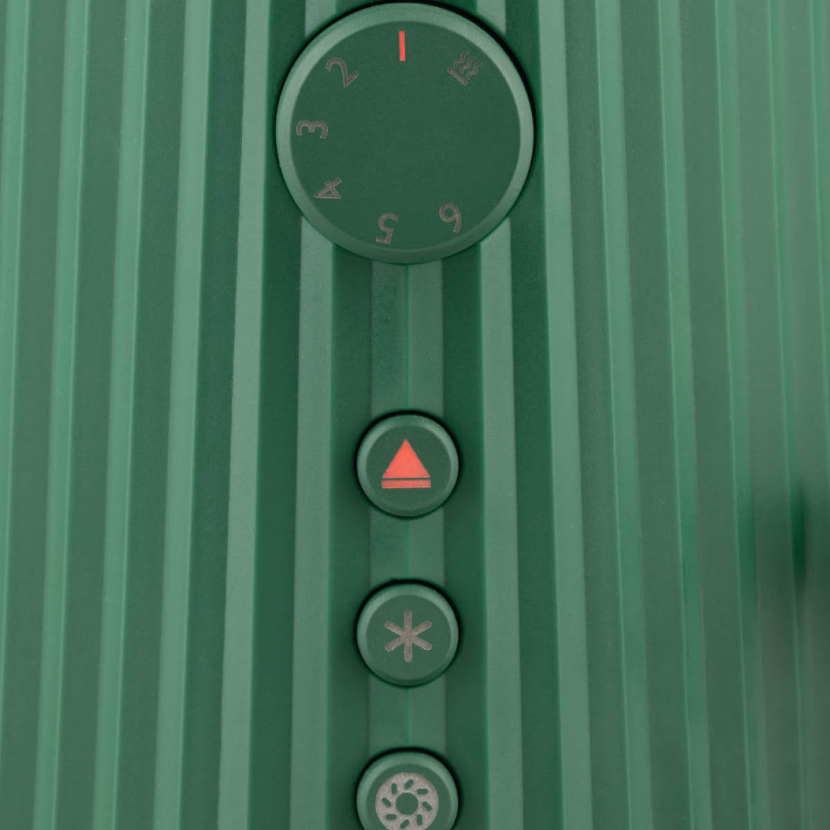 Alessi Plissé Leivänpaahdin 2 viipaletta Vihreä