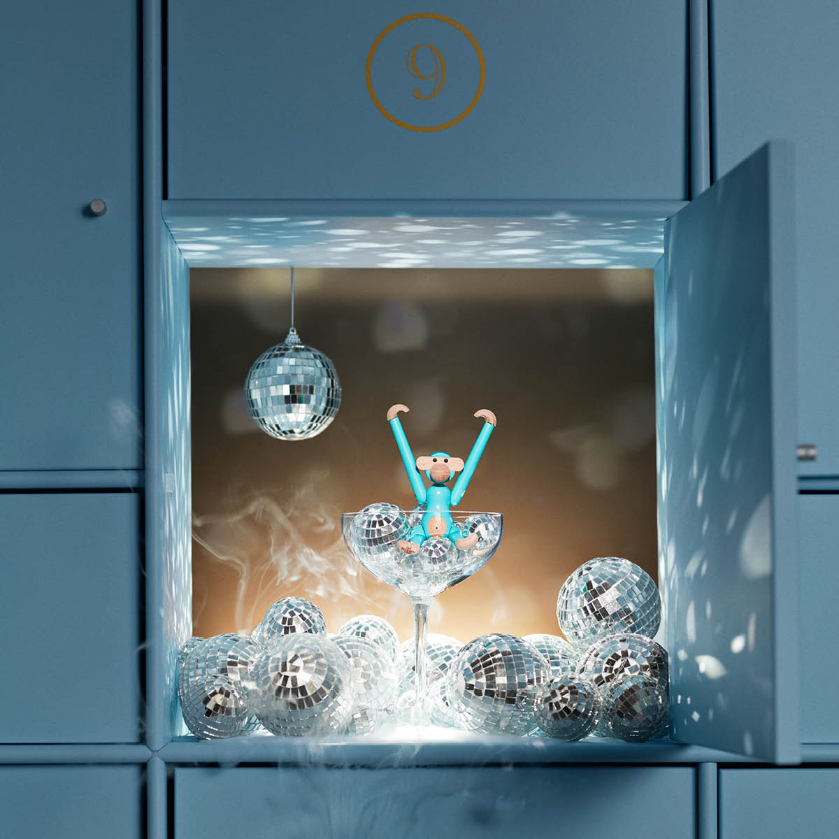 Kay Bojesen Denmark Kay Bojesen Apa mini 9,5 cm turkos