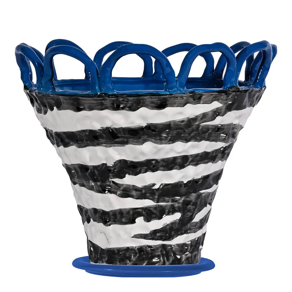 Patty ruukku S 25x21 cm seepra/punainen