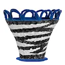 Patty S kruka 25x21 cm zebra/blå