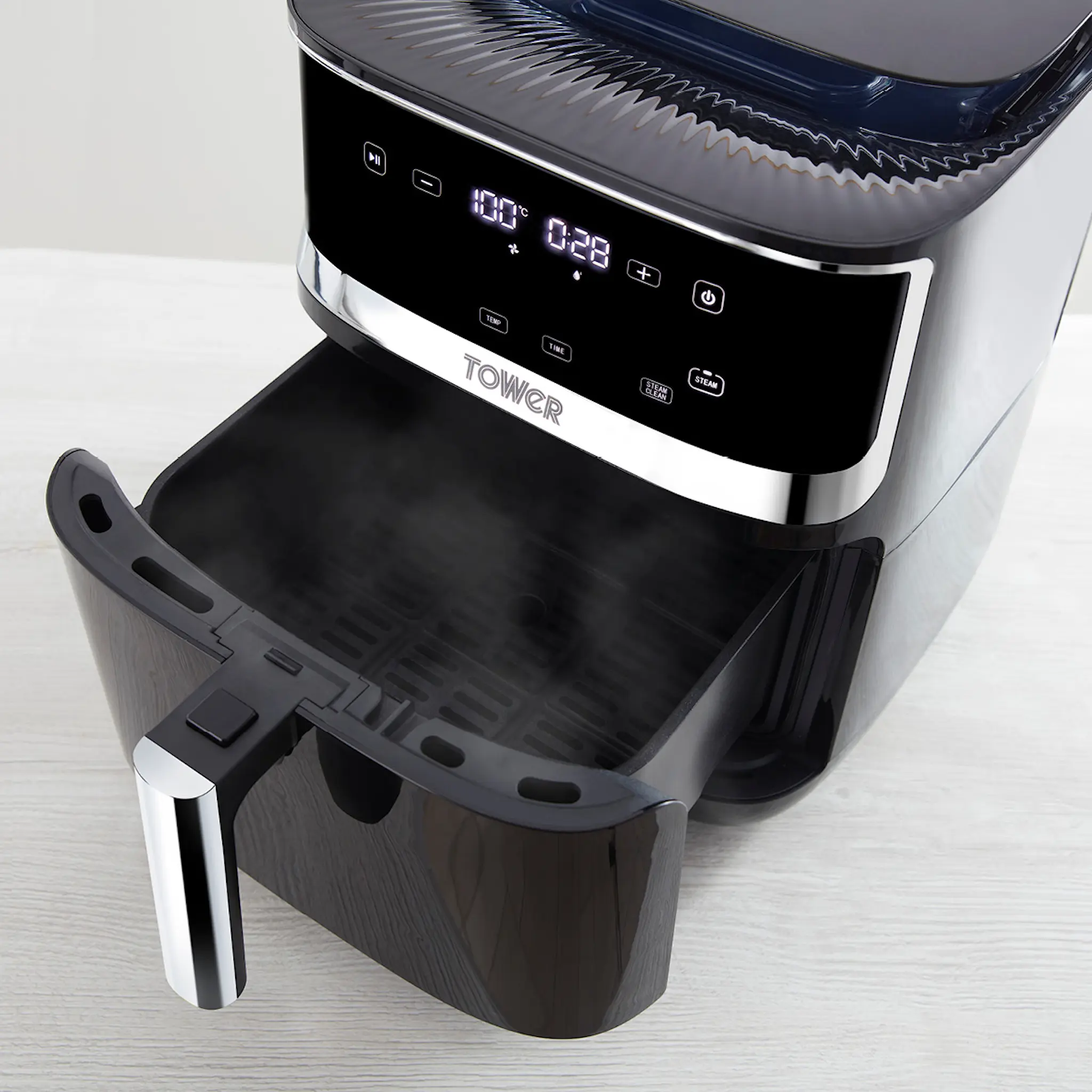 Tower Airfryer med Ångfunktion, 7 L Svart