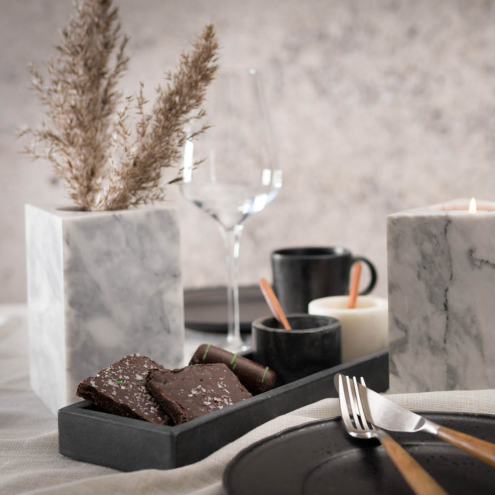 Stiernholm Marmaros fat avlangt svart