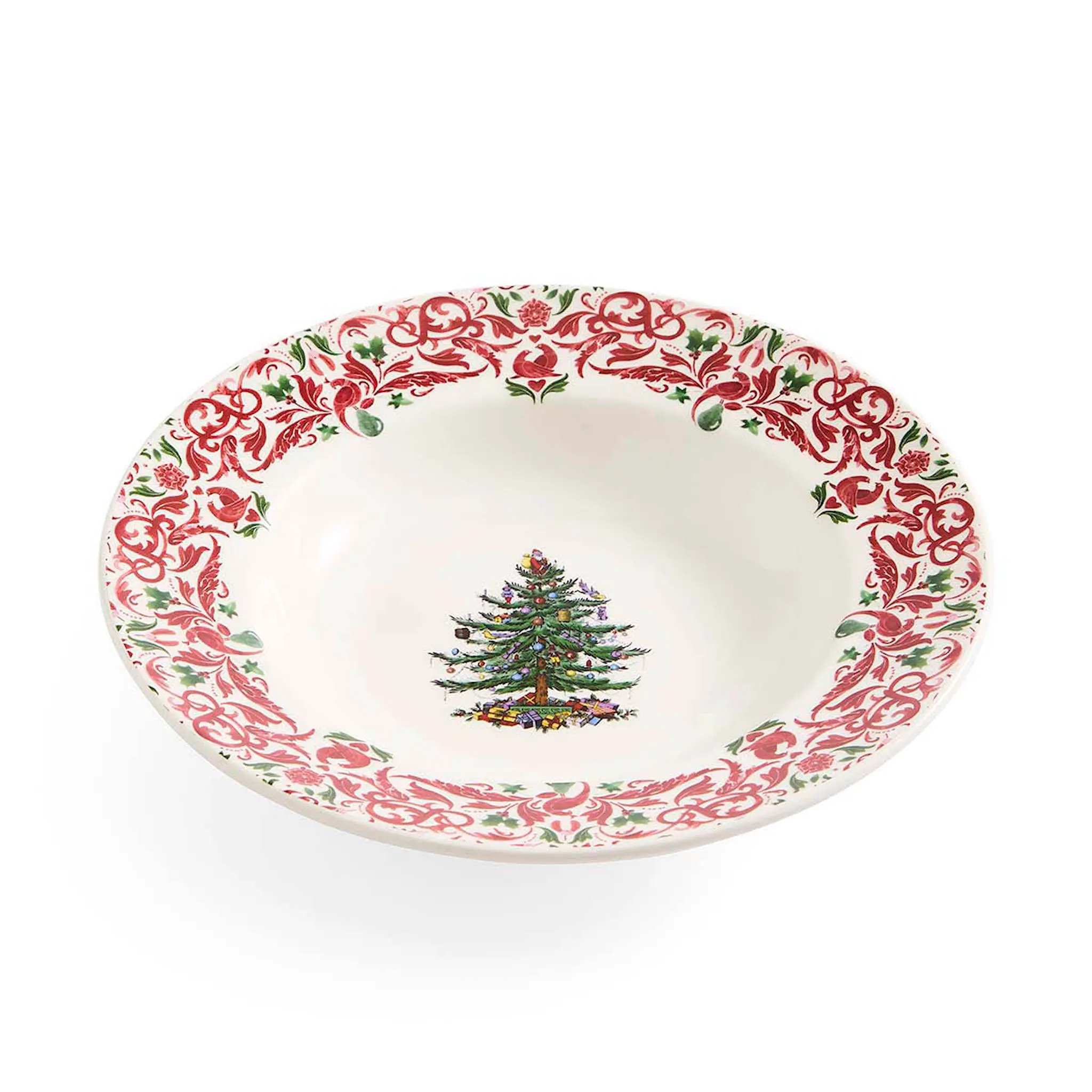 Spode Christmas Tree Yuletide sopptallrik 23 cm