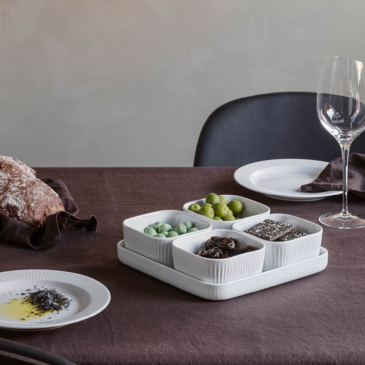 Eva Trio Legio Nova Tapassett 4Skål+Fat