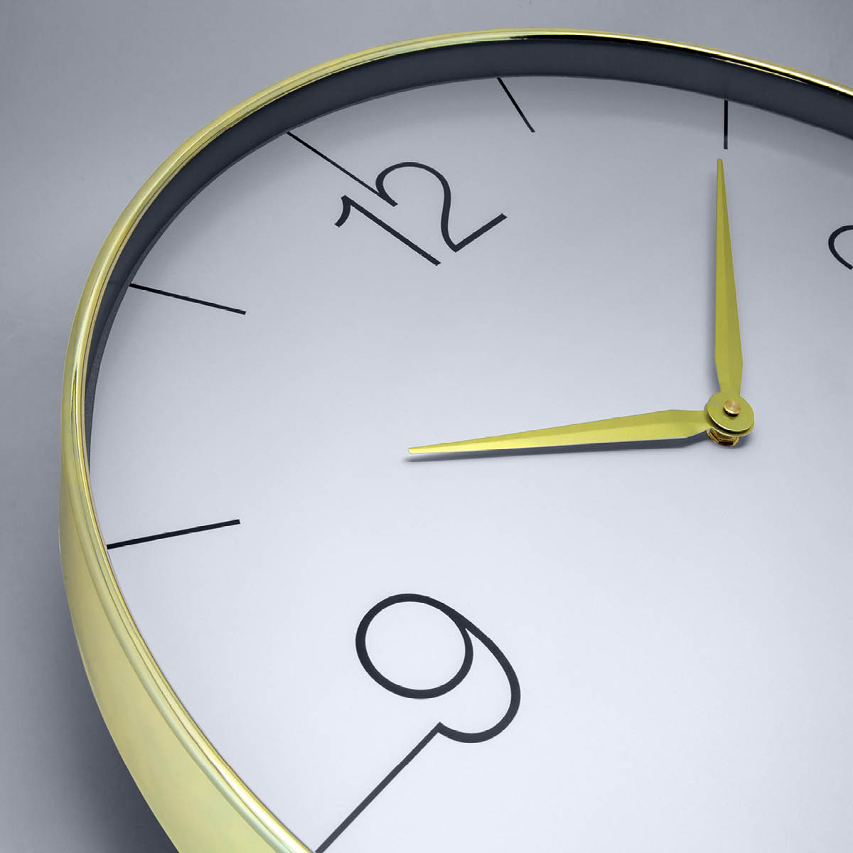 NeXtime Finesse Large nXt väggklocka 51 cm guld/grå