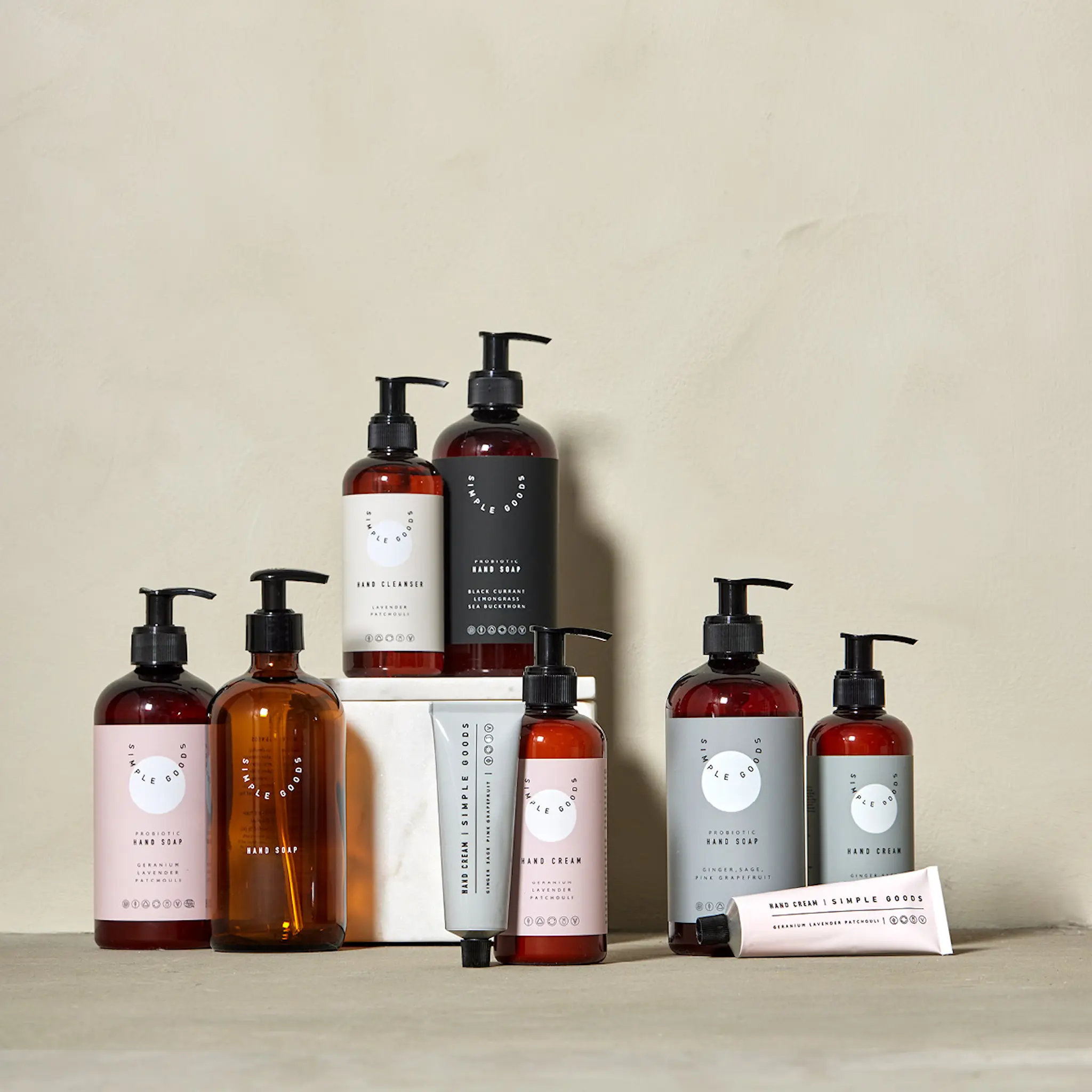 Simple Goods Geranium Käsirasva 250 ml Vaaleanpunainen