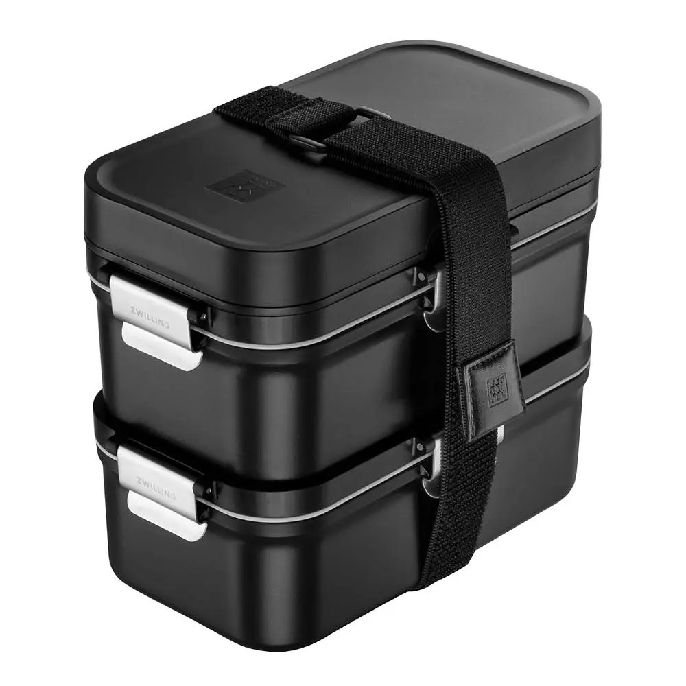 Fresh & Save Bento matboks 2 deler 20,7x12,3 cm svart