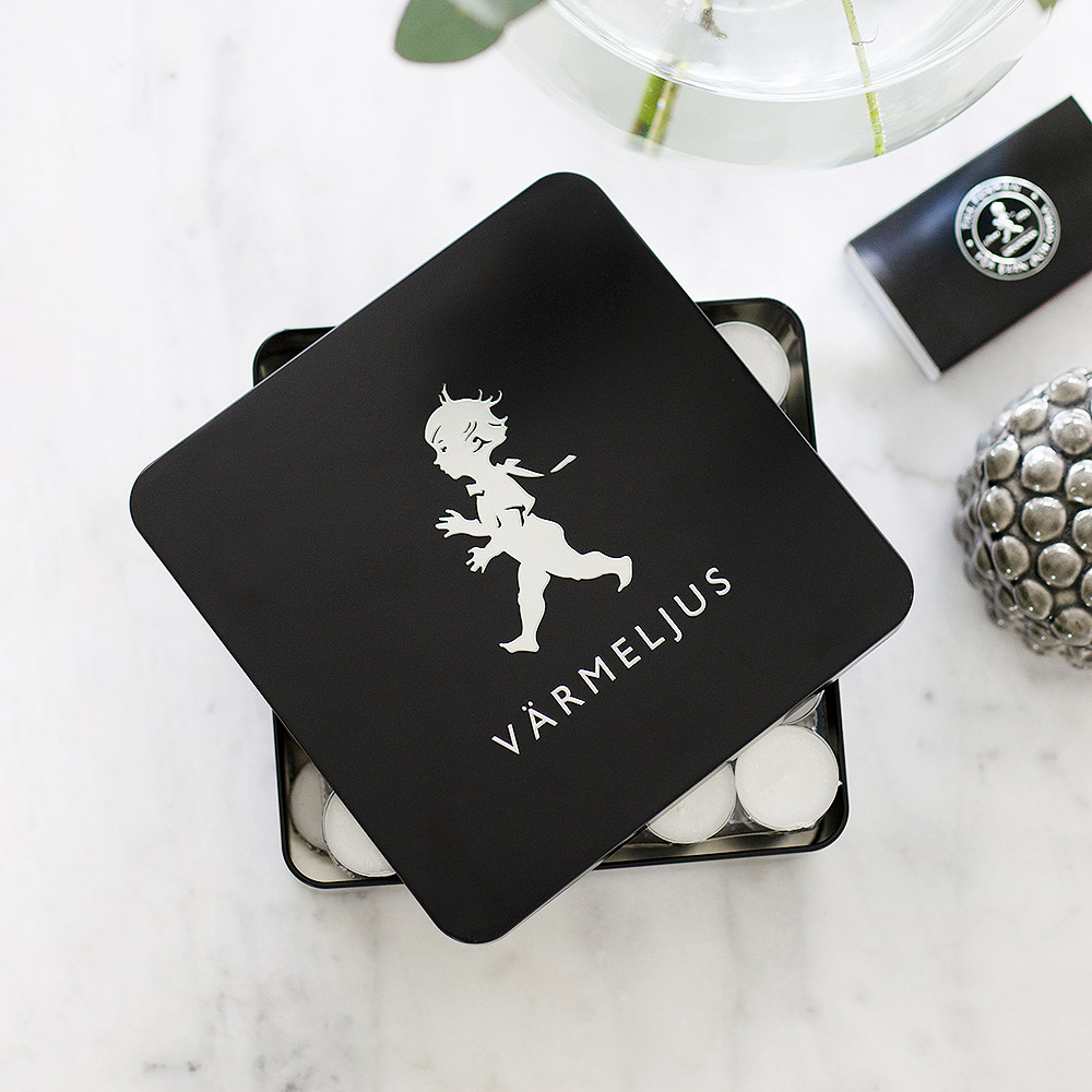 SOLSTICKAN Kynttilälaatikko Mattamusta